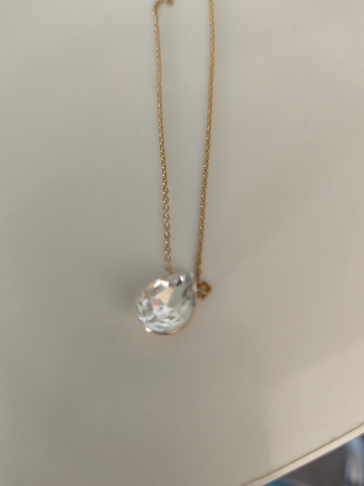 Collier Julia avec cristaux blanc