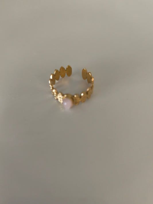 Bague nita pierre naturelle rose