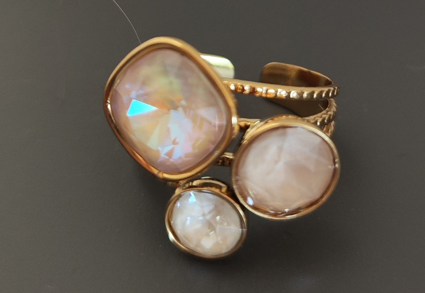 Bague cristal cristaux